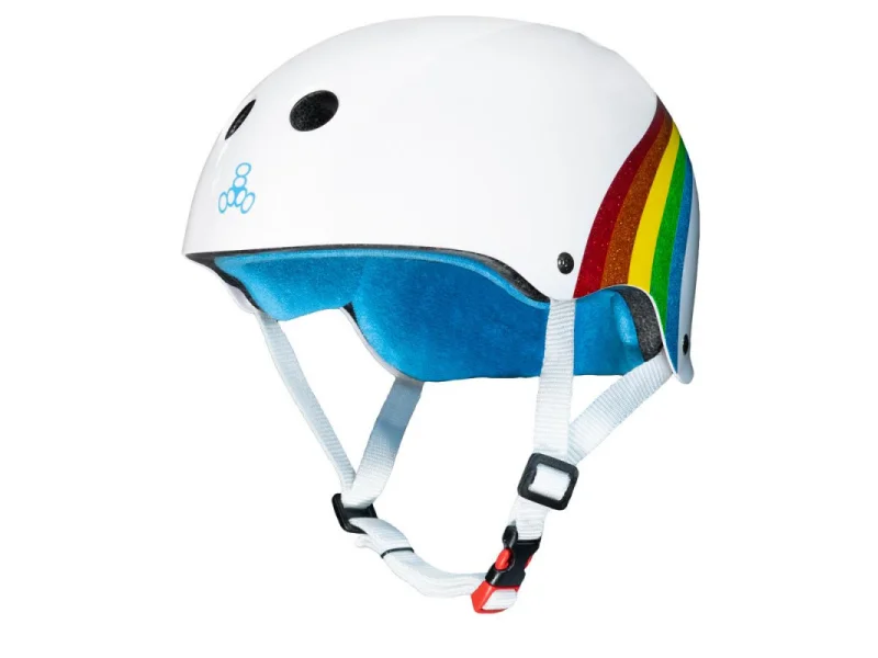 The Certified Sweatsaver Helmet Rainbow White - Skate Helm