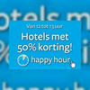 Happy hour bij hotelreserveringwebsite