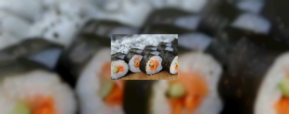 All-you-can-eat sushi zit vol bacteriÃ«n