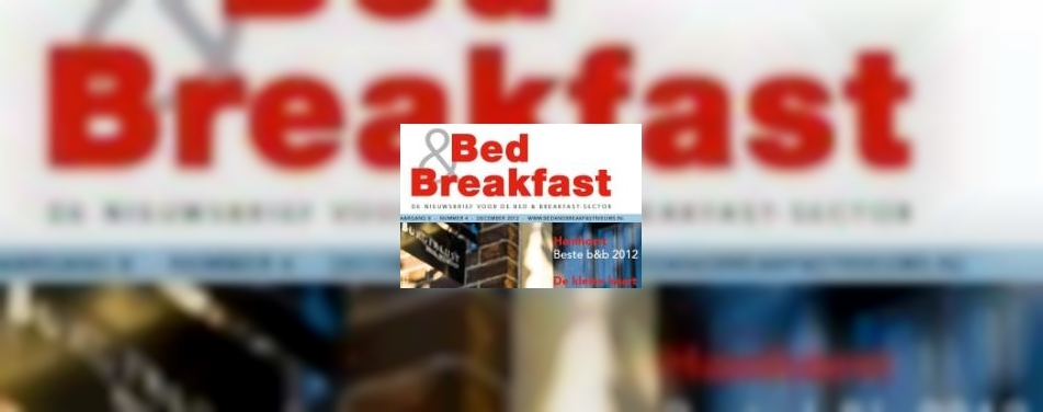 Nieuwe Bed&Breakfast komt eraan!