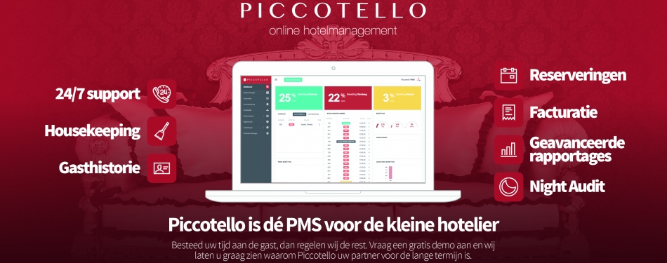 Piccotello is dé PMS voor de kleine hotelier en B&B's