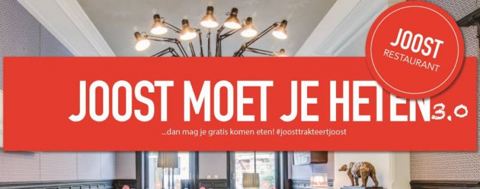 Gratis eten voor alle 'Joosten' in Amsterdams restaurant