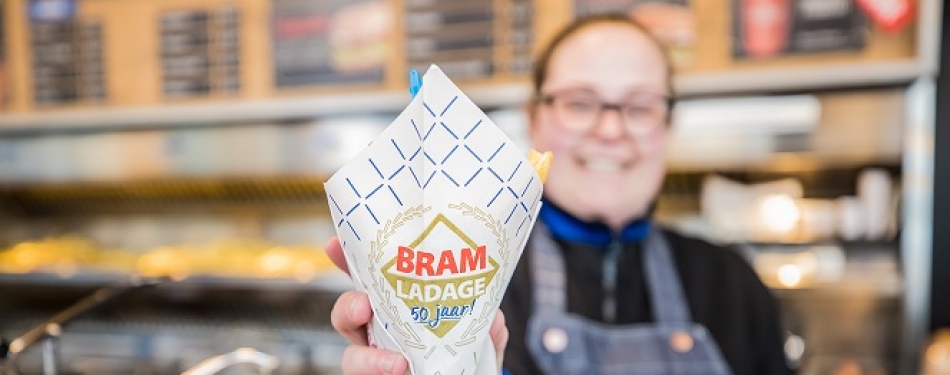 Actie van Bram Ladage: friet voor vijftig cent