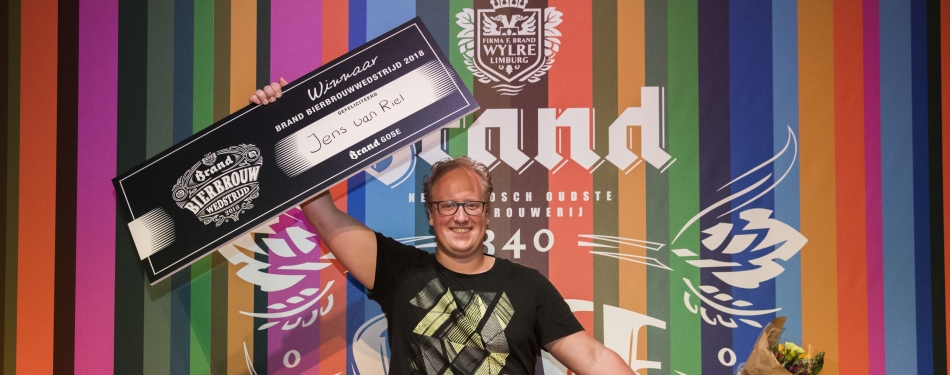 Jens van Riel uit Woerden wint Brand Bierbrouwwedstrijd 2018