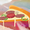 Bizar: de 'Regenboog Eetbare Glitter Eenhoorn Pizza'