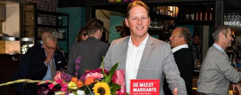 Mike Bosman van blooming in Bergen Meest Markante Horecaondernemer van Noord-Holland