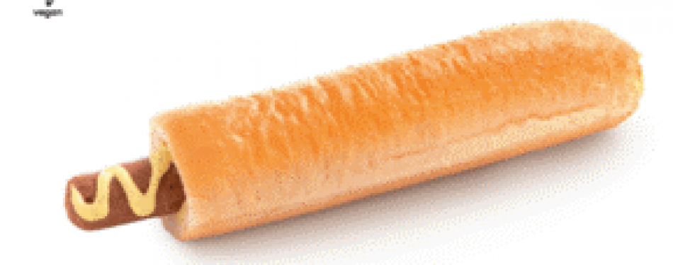 Nu ook een vegan groente hotdog te koop bij de HEMA