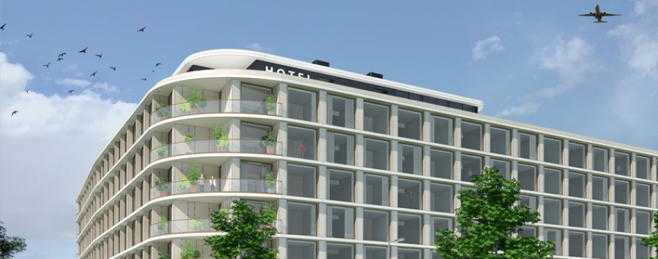 Nieuwbouw van hotel met 349 kamers in Hoofddorp