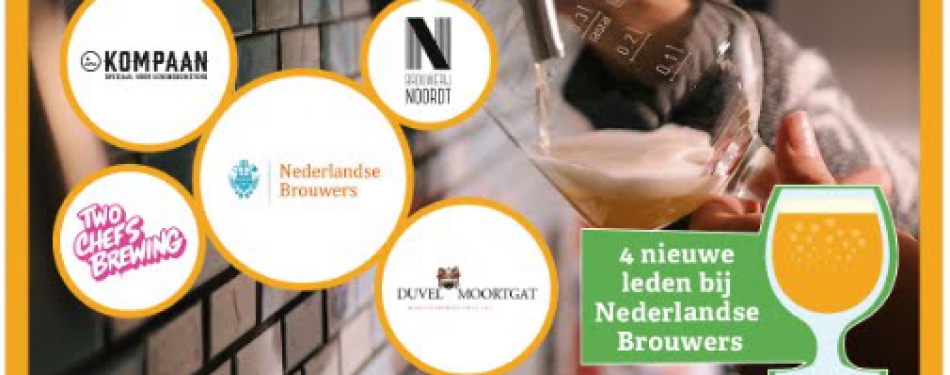 Vier brouwerijen sluiten zich aan bij Nederlandse Brouwers