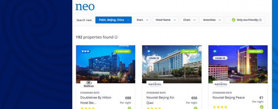 American Express Global Business Travel voegt duurzaam kenmerk voor hotels toe in Neo