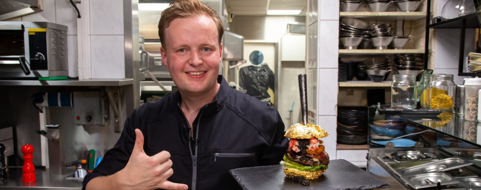 Recordpoging voor duurste hamburger ter wereld geslaagd