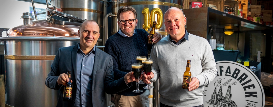 De Bierfabriek viert 10-jarig bestaan met speciaal jubileumbier