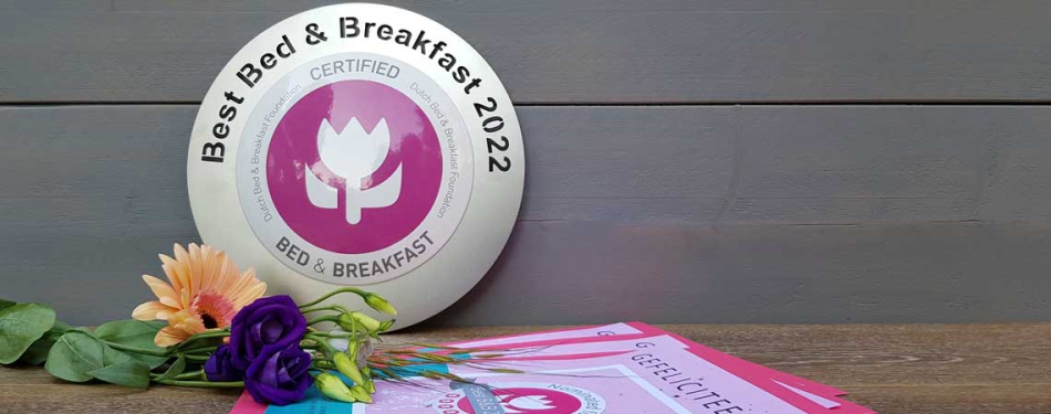 'Beste Bed & Breakfast van Nederland 2022' wordt 15 juni bekendgemaakt