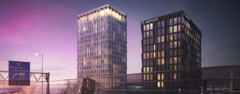 Marriott opent in 2024 drie hotelmerken op een locatie in Amsterdam