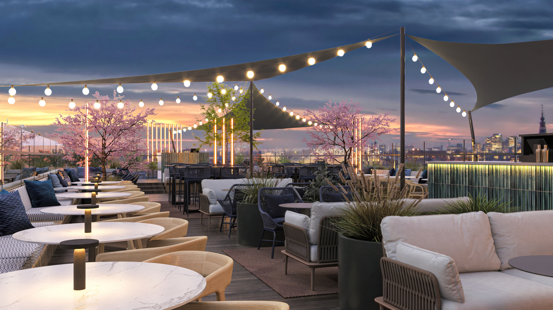 Skybar LuminAir opent deze zomer in DoubleTree by Hilton Amsterdam