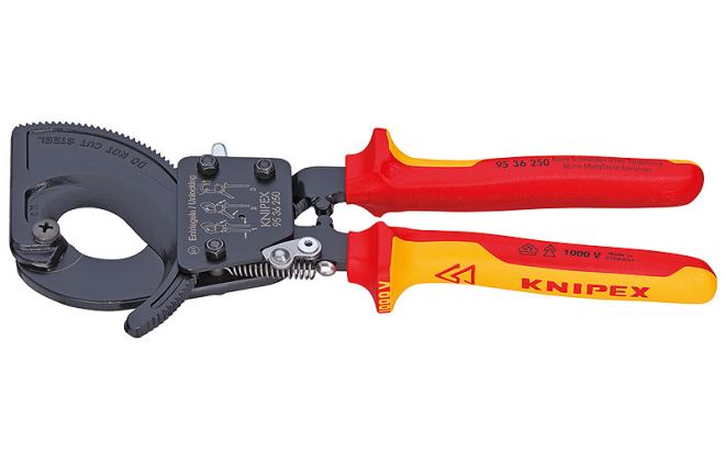 Knipex 9536250 VDE Kabel Ratel schaar 250mm-1000V