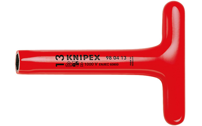Knipex VDE 980410 Dopsleutel 10mm met T-greep 200mm