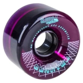 Quantum 62mm-80A Clear Purple (4-pack) Wheels Rollerskate Wielen