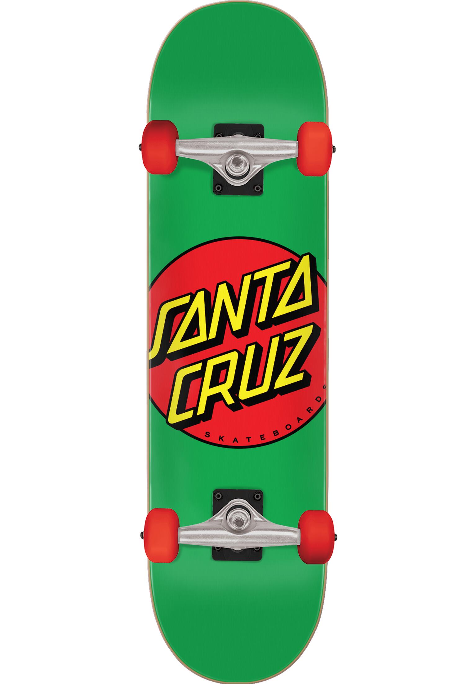 Classic Dot Green Red Mid 7.8 Skateboard Complete