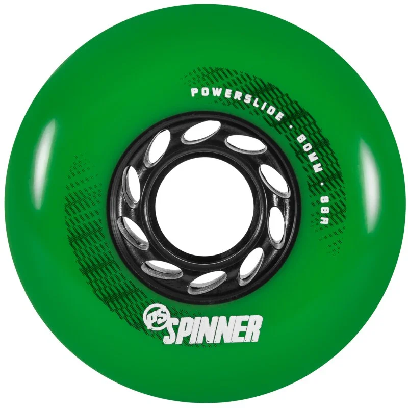 80mm Spinner Green 4-pack Skate Wielen
