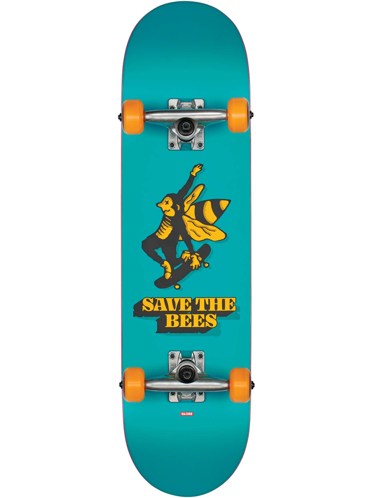 Save The Bees Mid Blue 7.6" - Skateboard Complete