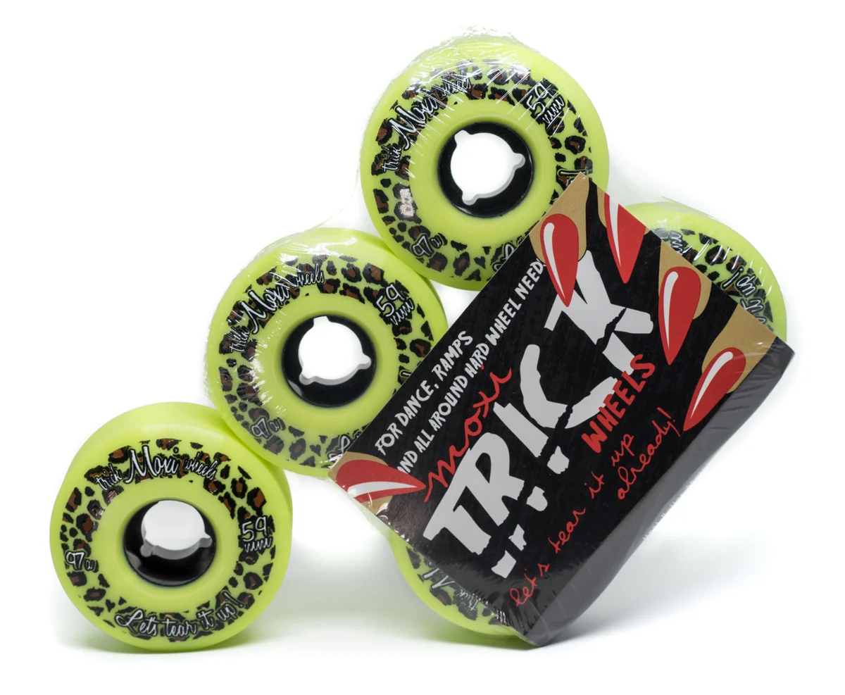 Moxi Skates Trick Wheels Lime 59mm Rolschaats wielen