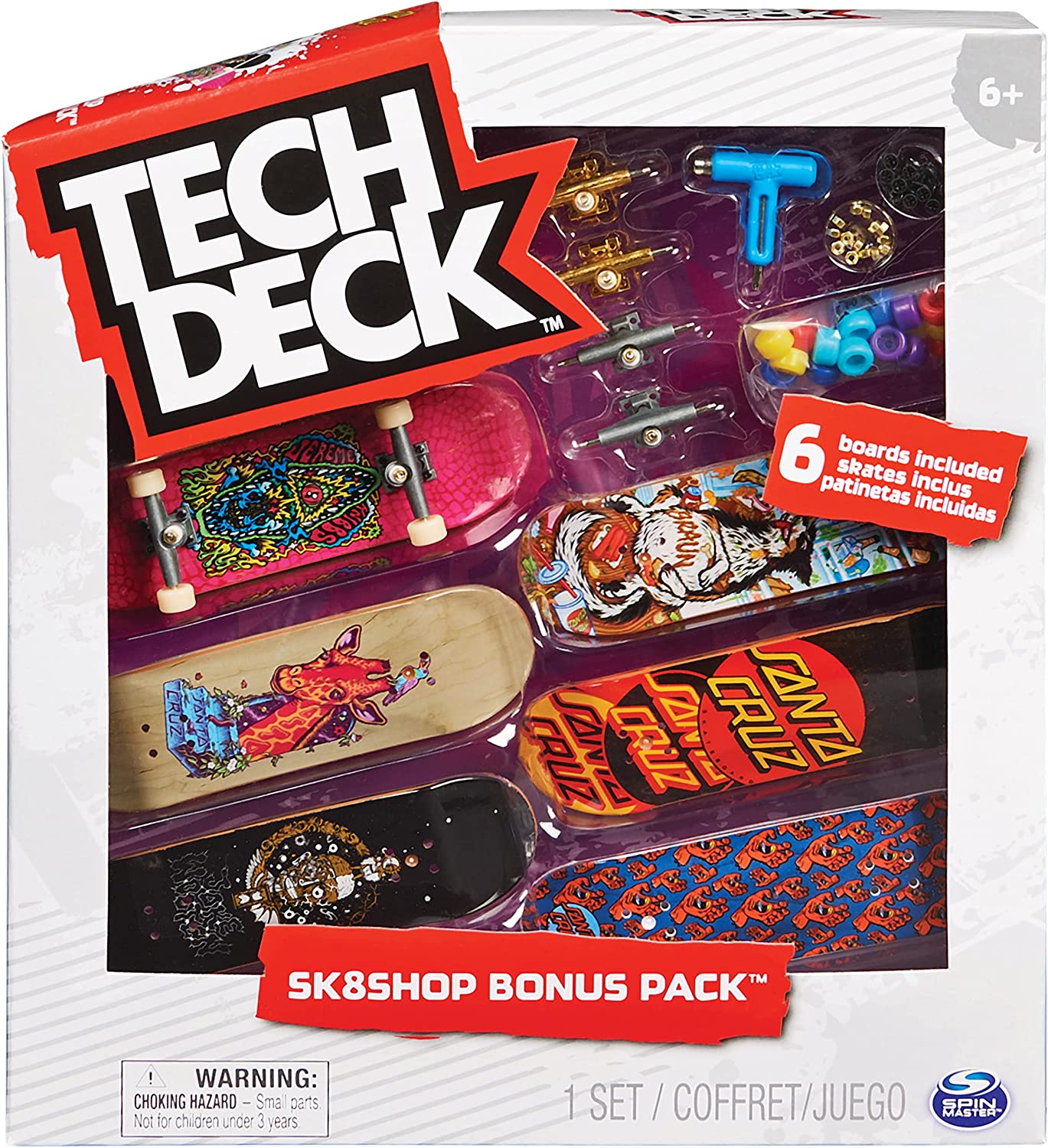 Tech Deck - Sk8shop Bonus Pack Santa Cruz - Fingerboard Set