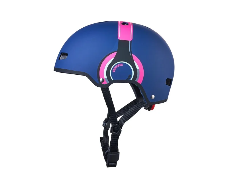 ABS Deluxe headphone Blauw Roze - Helm 