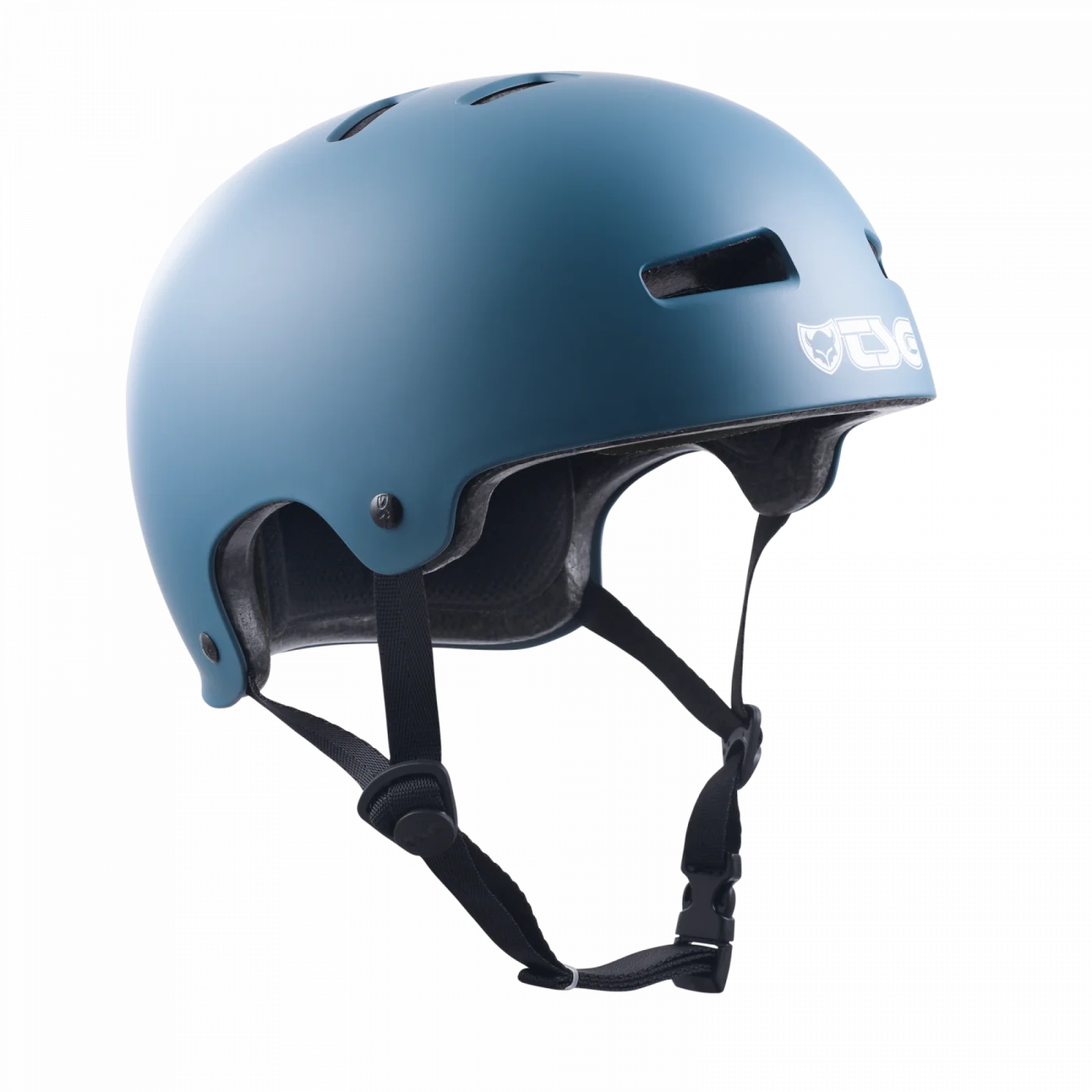 Evolution Solid Color Satin Teal Skate Helm