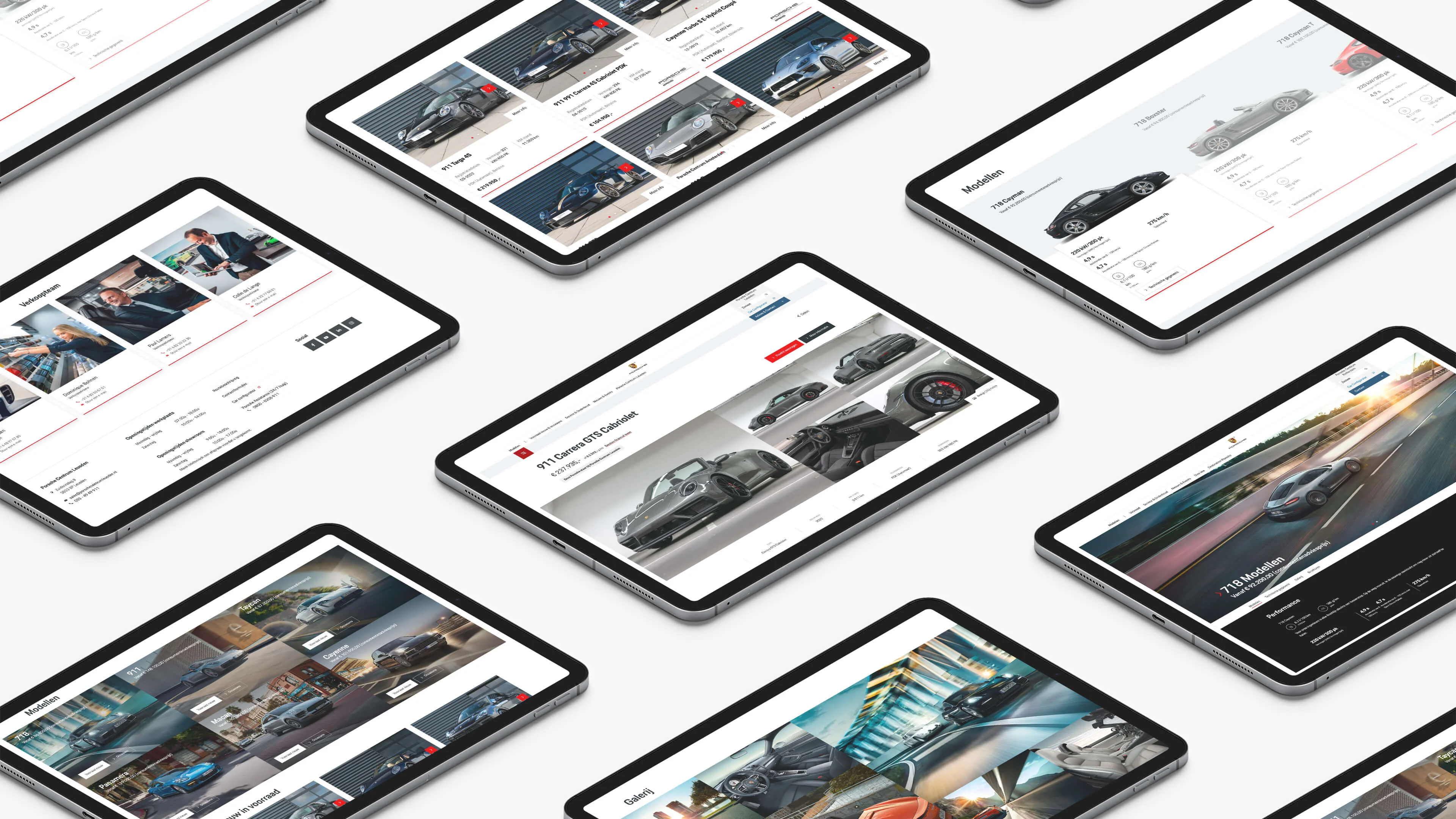 Porsche dealerwebsites in Nederland